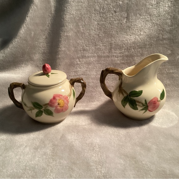 Vintage Franciscan Earthenware Sugar & Creamer. Antique - Picture 14 of 14